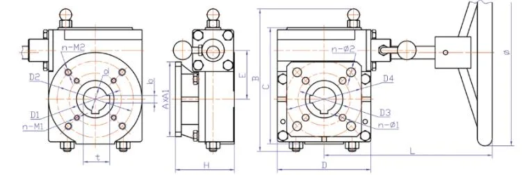 Declutch Gearbox Used in Combination with Pneumatic Actuator