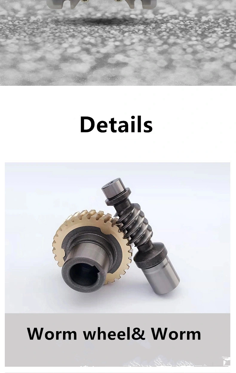 Right-Angle Worm Wheel Gearbox with Output Flange