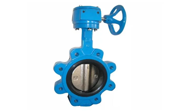 Syi BS En593 Ductile Iron Lug Type Gear Operated Water Centric Butterfly Valve