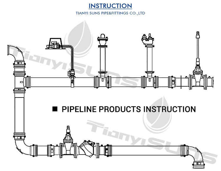 BS Standard Pn16 Ductile Cast Iron Ggg50 Gear Operated Resilient Seated Double Flanged Butterfly Valve 4 Inch