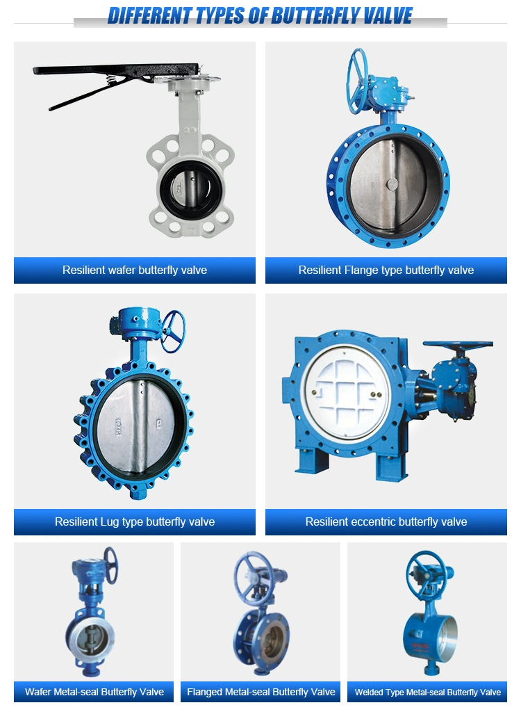 Pn16 Ductile Iron DN1000 Butterfly Valve Worm Gear Actuator