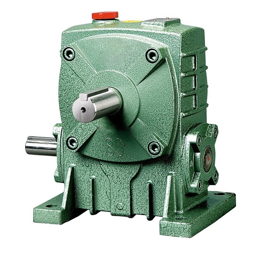 Wpa Right Angle Foot Mounted Solid Shaft Cast Iron Worm Gear Speed Reducer