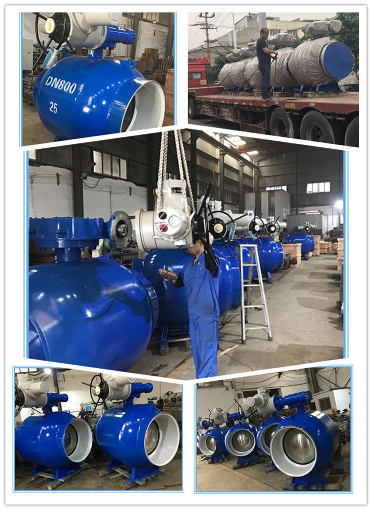 JIS/Ks Standard Gear Operated Low Temperature Carbon Steel Body Stainless Steel 304 Ball Flanged or Welding Fully Welded Floating &amp; Trunnion Mounted Ball Valve