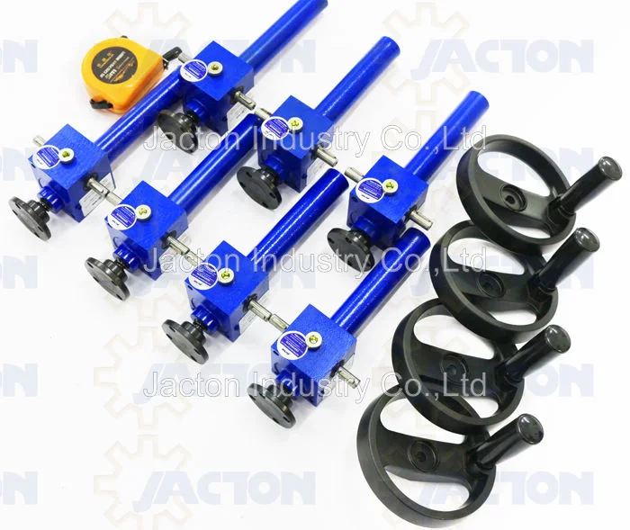 1 Tons Heavy Duty Manual Screw Jacks 3inch Length Manual Operated Lever Worm Gear Jack in China, Manual Jack Screw, Manual Lifting Actuator, Manual Jacks