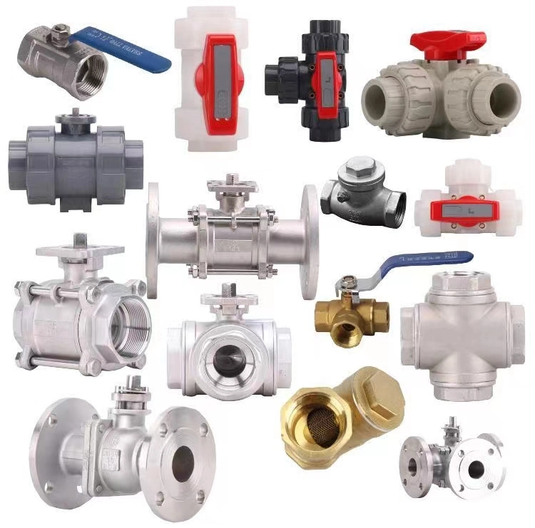 ANSI JIS Manual Electric Pneumatic Actuator Motorized Flange Threaded Ball Valve Three-Way Plastic Ball Valve