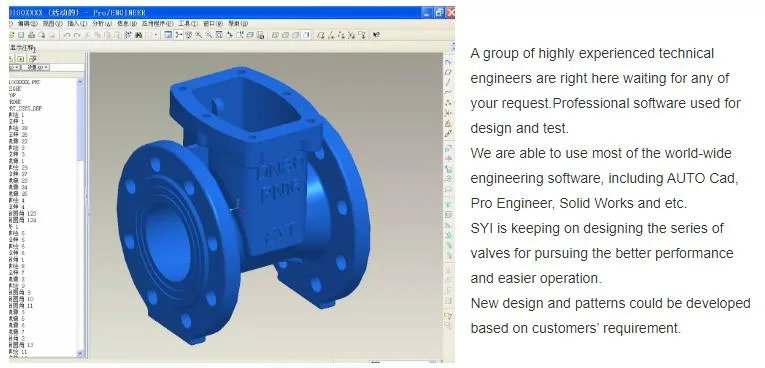 Syi BS En593 Ductile Iron Lug Type Gear Operated Water Centric Butterfly Valve