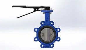 with Gear Box Aluminum Lever Wafer Operator Lug Type Butterfly Valve