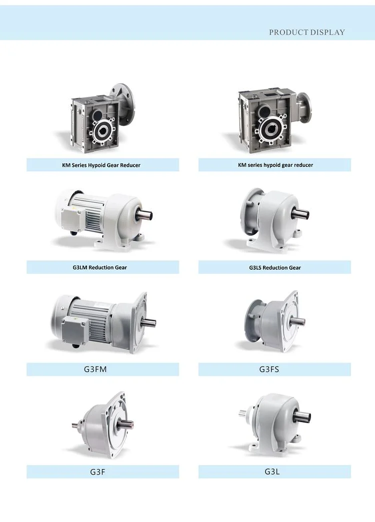 Km Series Hypoid Gearmotors Worm Gear Km Hypoid Reducer