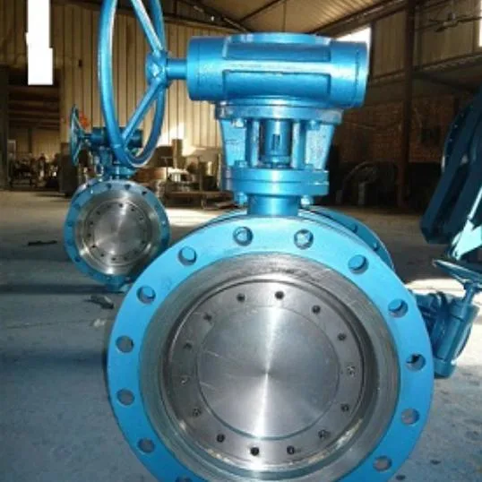 Worm Gear Box Operated Ductile Iron Flanged Soft Seal Butterfly Valve (GALD373W)