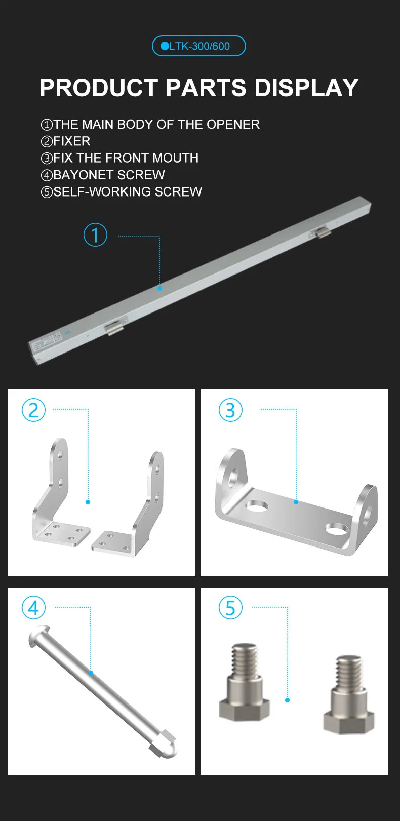 Smart Home Use Double Chain Window Operator for Swing Window