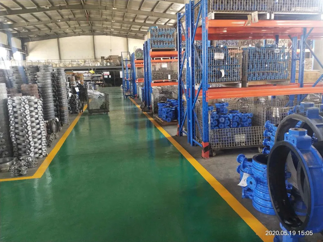 DN600 Ductile Iron Wafer Butterfly Valve with EPDM Seat Gear Box
