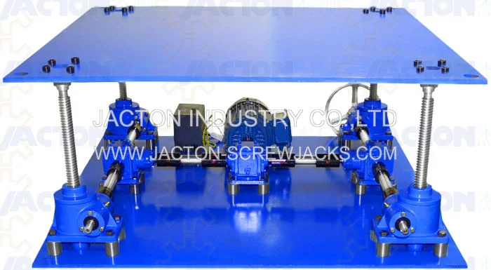 with Simultaneous Use of Several Linear Screw Jacks Gearboxes, Coupled in Series and in This Way to Achieve Accurate and Synchronous Lifts with Various Loads.