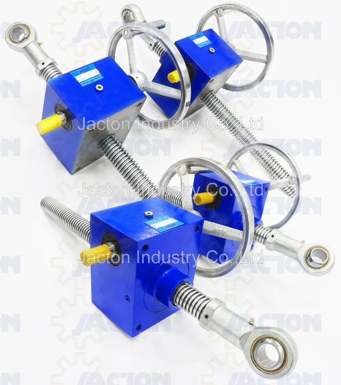 Hand Wheel Screw Jacks 2.5 Tons 300 mm Lifts Hand Worm Gear Jack, Hand Operated Screw Jacks Is Driven by a Hand Wheel or Crank or Handle in Stock