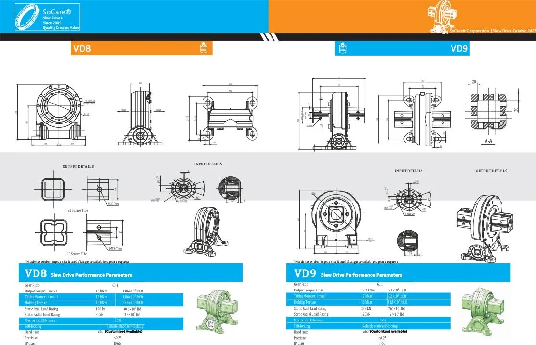 High Precision Lighting Tower Sun Worm Drive Solar Tracker Slewing Drive