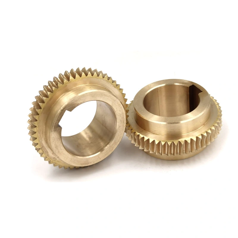 Custom Metal Brass Bronze Globoid Double Envelope Worm Gear