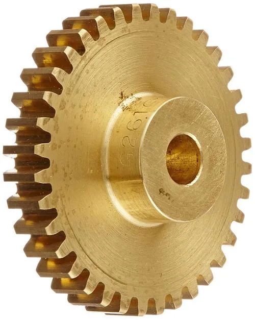 Brass Precise Telescope Worm Gear and Worm Shaft, Worm Wheel Shaft