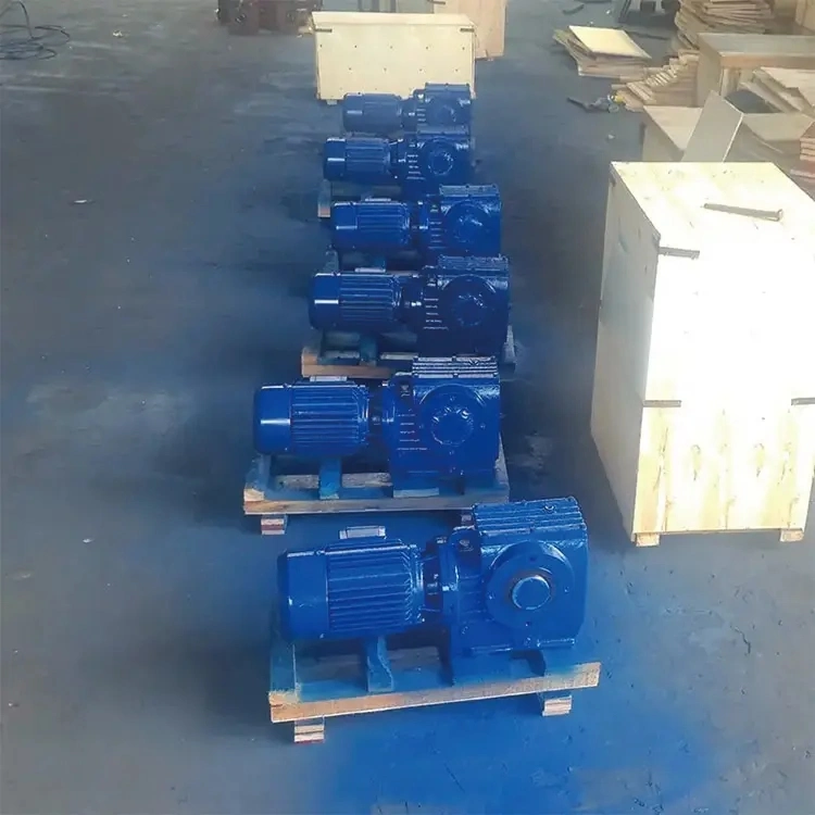 OEM Custom S Series S37 Helical Worm High Speed Gearbox Gear Motor Reducer for Mixer Machine