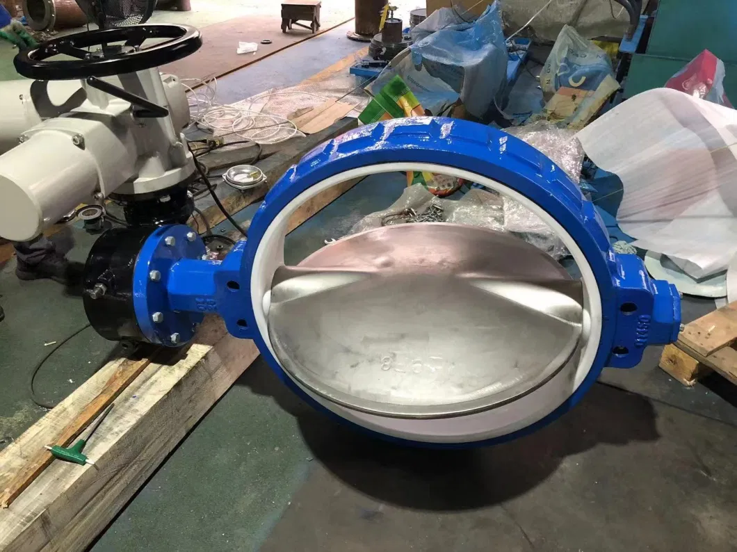 Hot Sale SS304 Manual Centerline Ductile Iron Pressure Reducing DN 500 Lug Type Butterfly Valve with Electric Actuator