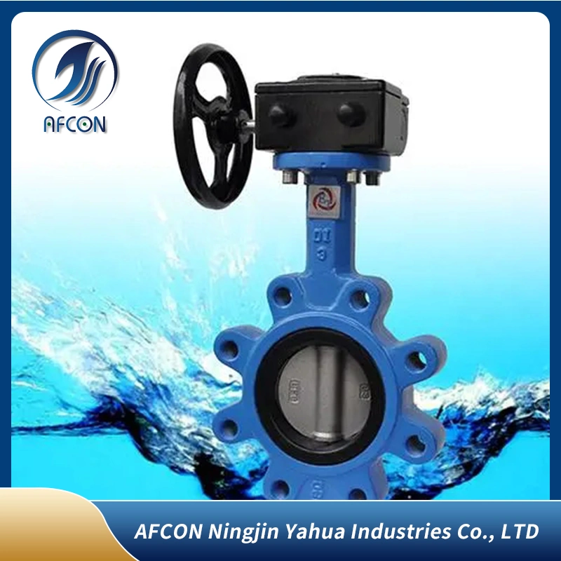 Carbon Steel Lug PTFE Gearbox B16.5 ASME 150 Butterfly Valve