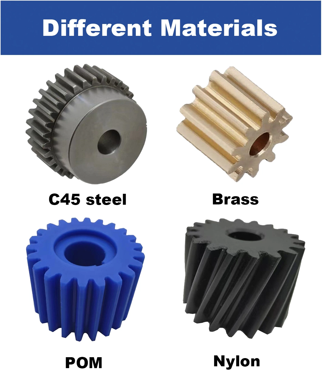 High Precision Manufacturer Steel /Pinion/Straight/Helical Spur/Planetary/Transmission/Starter/ CNC Machining/Drive Gear