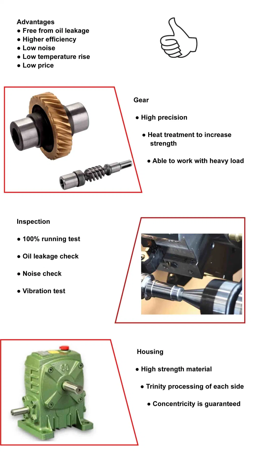 Wpa Wps Wpx Wpo Worm Drive Shaft Wheel Reduction Gearbox Manufacturer Gear Motor Speed Reducer