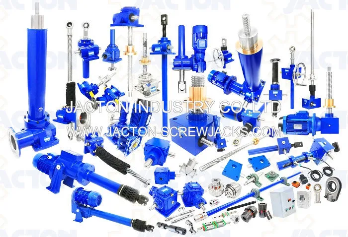 Trapezoidal or Ball Screws, Motors, Couplings, Connecting Shafts, Bevel Gearboxes and Much More, a Practical Modular System Providing Unlimited Combinations.