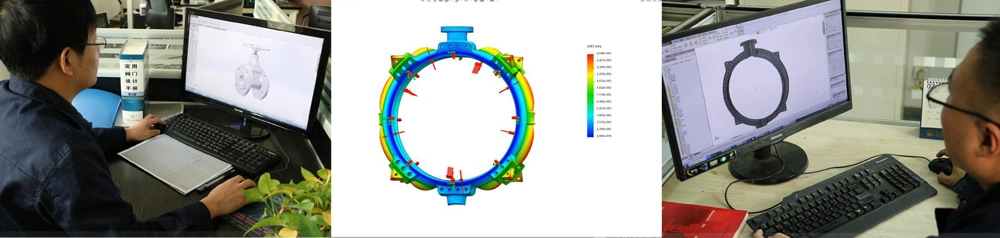 JIS16K JIS20K Double Flanged U Section Butterfly with Rubber Seat Worm Gearbox