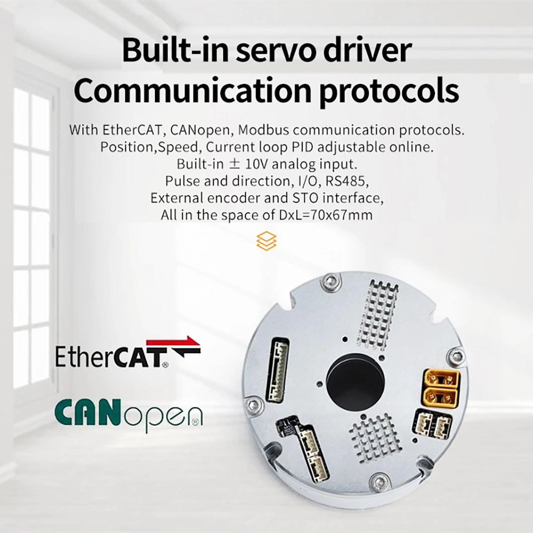 Robot Joint Frameless Motor for CNC Robot Arm Parts