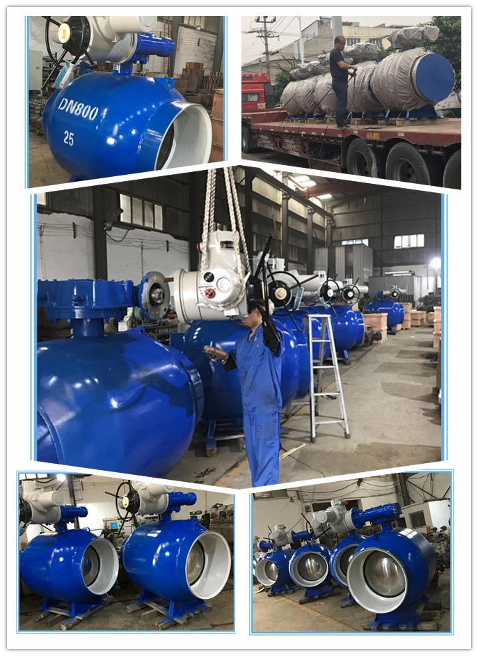 High Performance Fully Welding Gear Operated Ball Valve Steel 20