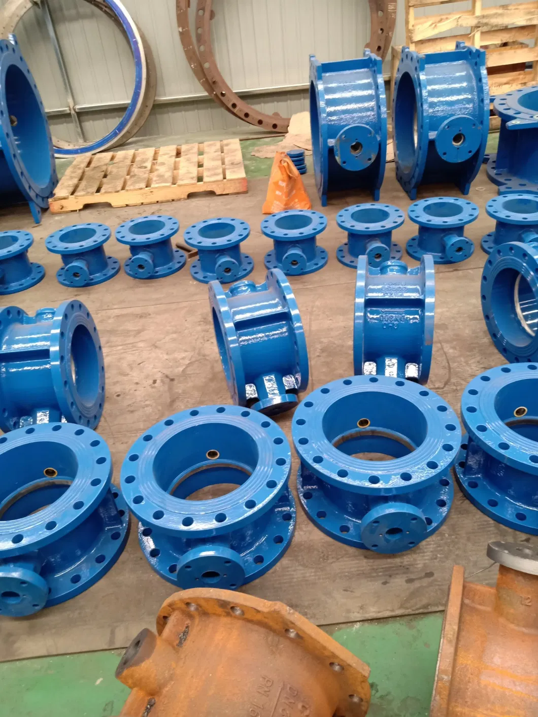API609 JIS F7480 BS5156 V En558 Series 13/14 Short/Long Structure Double Eccentric Flanged Di Body Butterfly Valve Manual Operation Hand Lever Handle Gear Box