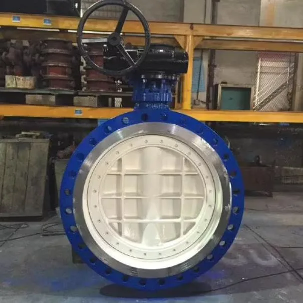 Worm Gear Box Operated Ductile Iron Flanged Soft Seal Butterfly Valve (GALD373W)