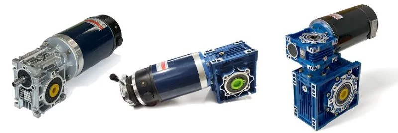Long Life High Torque Nmrv Worm Gearbox with Brake DC Motor