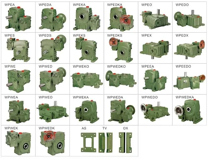 High Torque Cast Iron Shell Wp Wpa Wpo Series Gear Box Transmission DC Motor Worm Speed Reducer Small Engine Gearbox