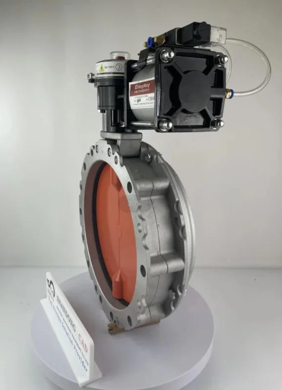 Good Quality Pneumatic and Manual Actuator Butterfly Valve for Cement Powder Silo