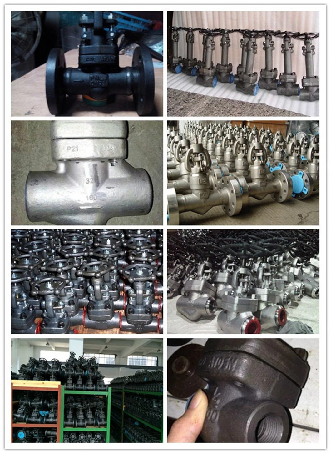 China High Pressure Industrial Knife Gear Box Forged Steel Gate Valve with Internal Thread &amp; Socket Welding End for Oil Gas Water
