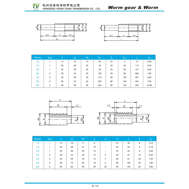 High Precision Carbon Steel Worm Gear in Pairs