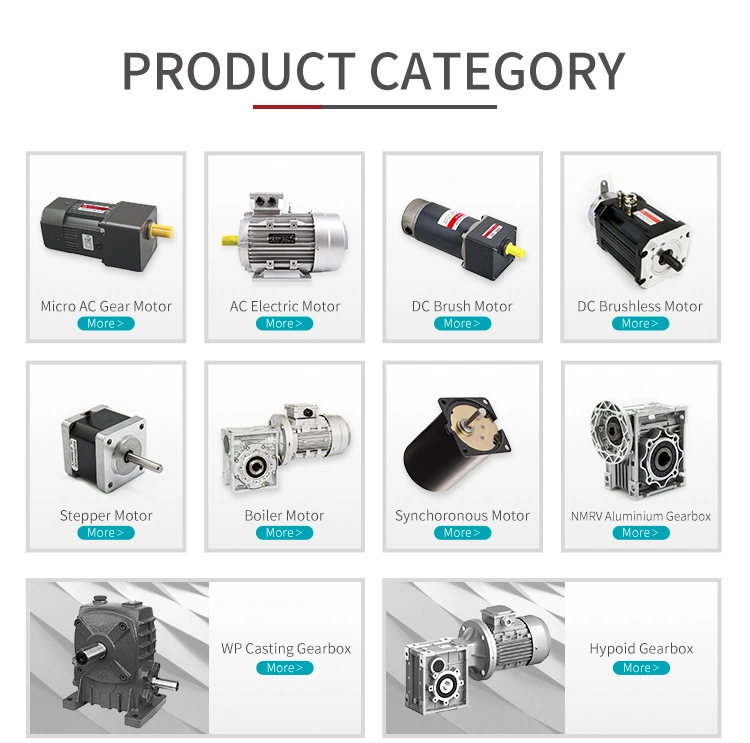 Long Life High Torque Nmrv Worm Gearbox with Brake DC Motor