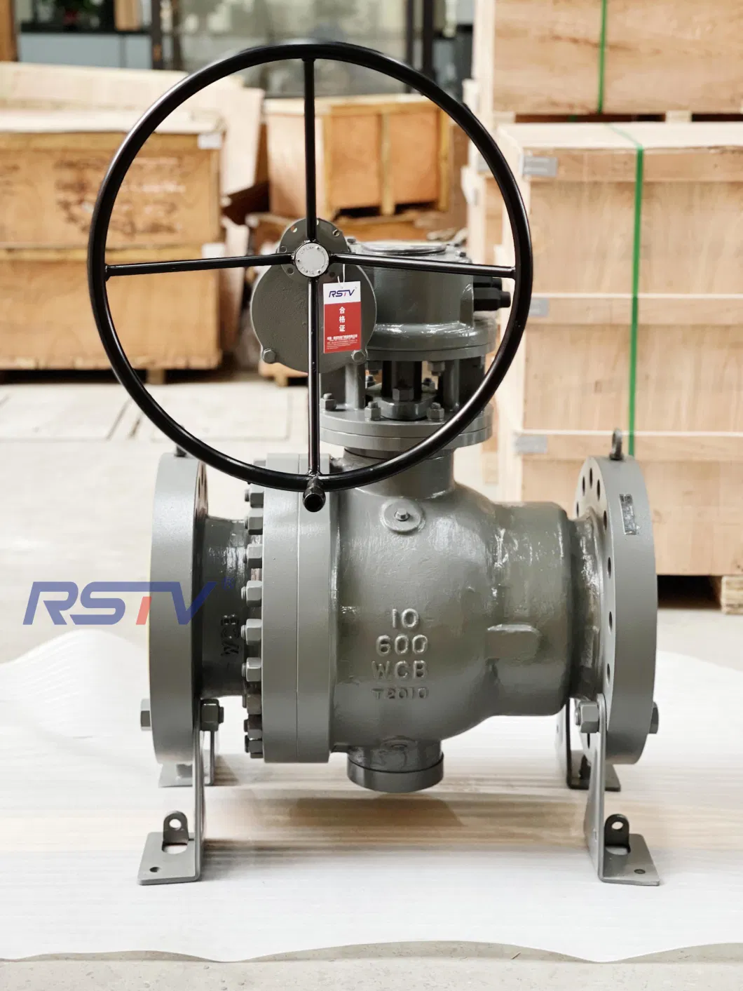Stainless Steel/ Wcb Flange End Worm Gear/ Electric/Pneumatic Industrial Trunnion Ball Valve