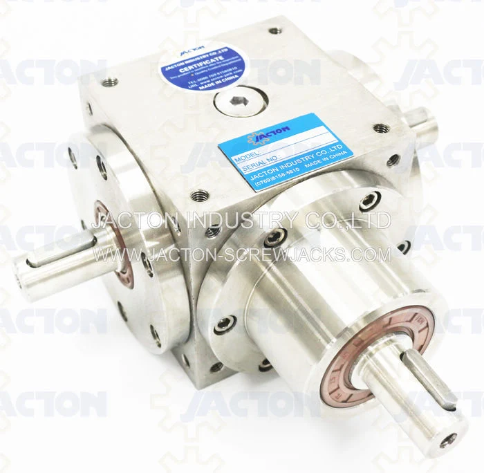 Quality Chinese Jtp140 Corrosion-Resistant Shaft Drive 90 Degree Right Angle Bevel Gearbox, Compact Stainless Steel T Drive Gearbox Right Angle Manufacturer