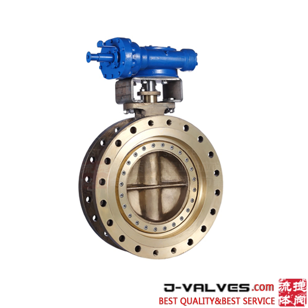 Gearbox Operated Bronze C95800 C83600 B62 Wafer Lug High Performance Concentric Butterfly Valve