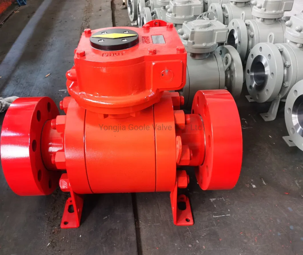 API 6D/API 608 High Pressure Forged Steel Hard Seal/Metal Seated Trunnion Mounted Ball Valve /A105/Lf2/F304/F316/Pneumatic/Electric/Motorized/Gear Operated