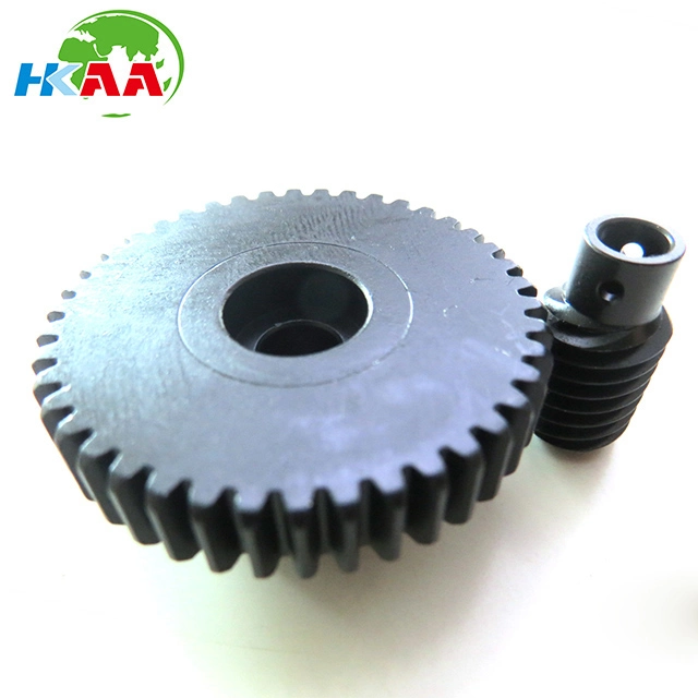 Custom Made Double Enveloping Bronze Worm Gear and Steel Shaft