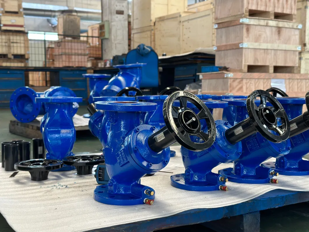 Electric Pneumatic Gearbox Actuator Lever Operated Ductile Iron Wafer Type Butterfly Valve