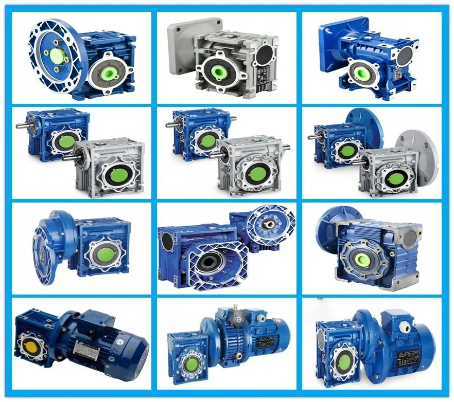 RV Series Right Angle Gearmotor Worm Gearbox with Motor High Torque Mechanical Speed Reducer