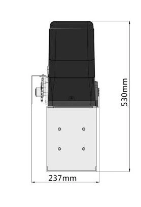 Chain Driven Sliding Gate Operator Kit for 1500kg Gate