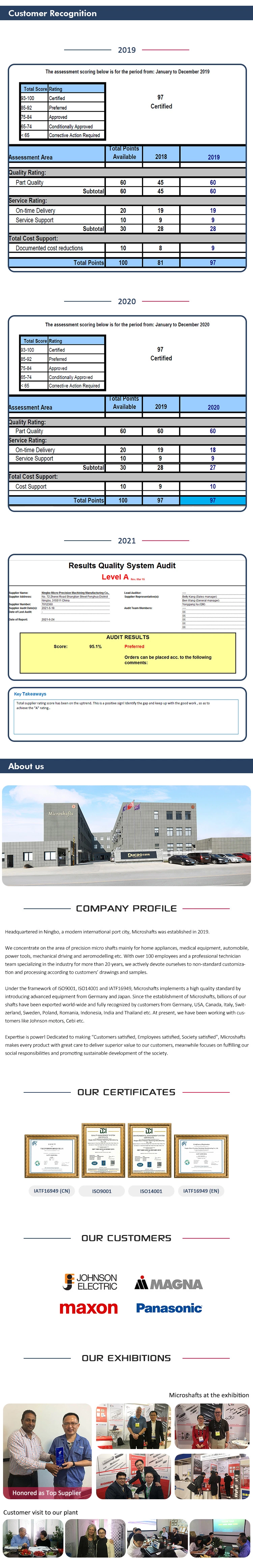 ISO Certified Heat Treated CNC Machined Micro Worm Gear Shaft for Fan Motors, Respirators, Medical Beds and Dental Tools