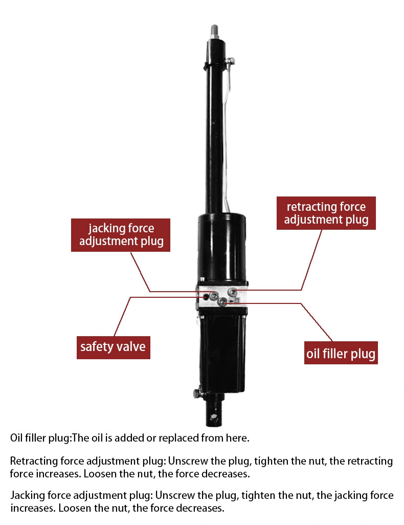 Hydraulic Linear Actuator for Escape Gear Lifting