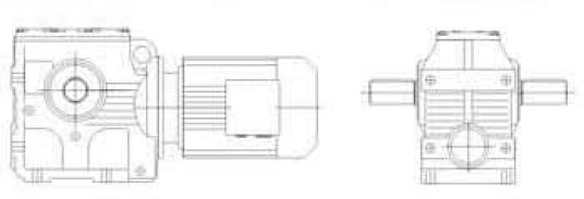 High Torque Standard S Series Industrial Helical Worm Gearbox