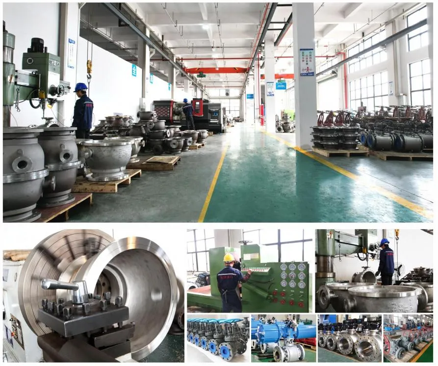 GB/API 6D Pn16 Worm Gear Soft Seal Fixed Ball Valve