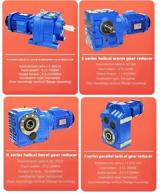 Heavy Duty Helical Gear Box with Cast Iron Housing for Crane